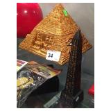 Pyramid Box and Obelisk Statue