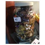Gallon Jar of Jewelry & Trinkets