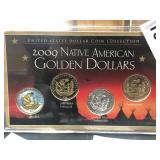 2009 Native American Golden Dollars 4 Coins in