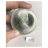 .925  1.5 OZ Silver 1976 Canada XXI Olympaid Coin