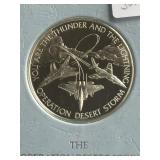 .925 Silver 1991 Strike, Desert Storm Token 3014