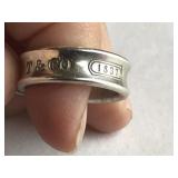 925 Sterling Tiffany & Co Ring, Size 7