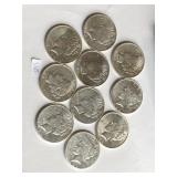10 Nice Silver Peace $1 Dollar Coin High Bidder Wi