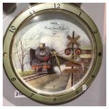 Train Wall Clock w/ Hourly Lights & Sound Effects