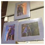 3 Matted Native American Numbered Prints
