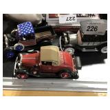 3 Small Die Cast Metal Cars- 1931 Chevy Cabrolet,