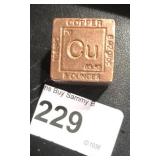 .999 5 oz  Copper Cube