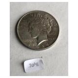 1924 P  Silver Peace $1 Dollar Coin 3041