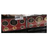 2 - 1977 US Proof Sets 6 Coins Each