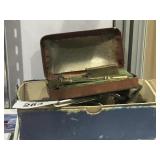 Vintage Razor and Blades in Metal Case, Box of