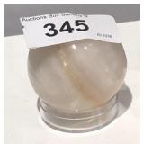 Carved Agate Ball 2 1/2" Across