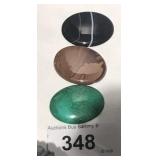 3 Natural Stones Flat Oval for Mounting