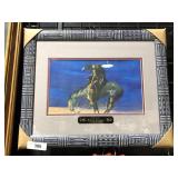 Framed Art of Robert Dawson "Full Moon Ride"