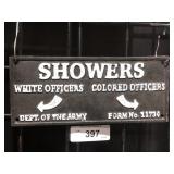 Cast Iron Sign - Showers