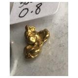 0.8  Grams California River Gold Nuggets 3057
