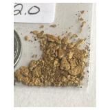 2.0  Grams California River Gold Nuggets 3061