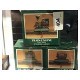 3 NIB Cast Iron Train & Cars Stocking Hangers