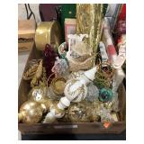 Box of xmas decor