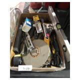 box of assorted tools