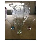 Mixed Drink Pitcher and Glasses