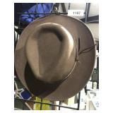 brown wool cowboy hat