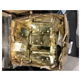 box of brass door hinges