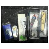 assorted small pocket knives