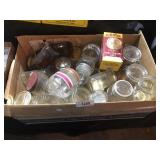 miscellaneous canning jars and bottles
