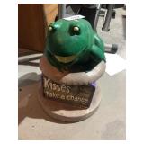 kiss a frog garden art