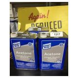 3 gallons of acetone