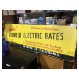 large cardboard sign