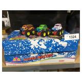 2 boxes of friction powered trucks