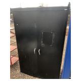 metal cabinet shelves need work as is