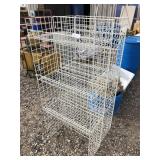 2 metal display racks