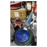 3pc Glass Bowls, Rival Clothes Iron, Red Star