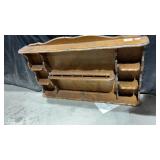 Large Vintage Wooden Wall Shelf  23" H x 40" L x