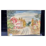 Frank Serratoni Water Color Dutch Flat   As Is