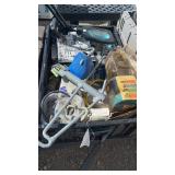 Bin w/ Pond Pump, Magnifing Lamp, Anchor