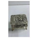 Metal Footed Jewelry Box