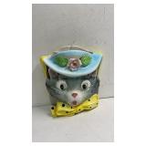 Vintage 1956 Cat Wall Pocket