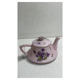 Vintage Pink Small Tea Pot w/ Pansies