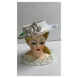 Vintage 1955 Robens Original HEad Vase As Is