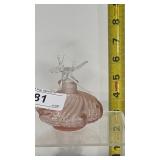 Pink Glass Perfume Bottle