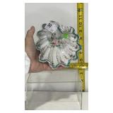 Vintage Hand Painted Shell Bowl