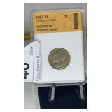 Slabbed Coin MS70 1957D MS70 Jefferson Nickel