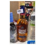 1 Liter Canadian Mist Whiskey