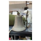 Solid Brass Bell w/ Anchor Holder - Wall Mount