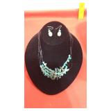 6 Turquoise Stone Necklaces, 1 Turquoise Earrings,