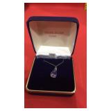 Sterling Austrian Leaded Crystal Necklace& Earring