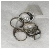 5 Sterling Silver Rings,